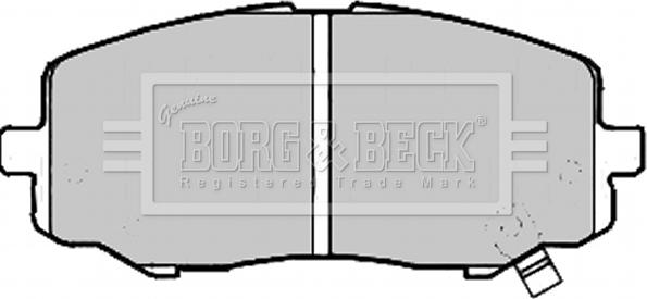 Borg & Beck BBP2213 - Kit pastiglie freno, Freno a disco autozon.pro