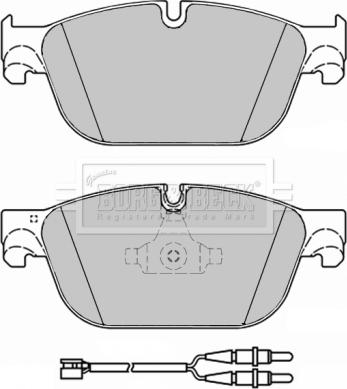 Borg & Beck BBP2284 - Kit pastiglie freno, Freno a disco autozon.pro