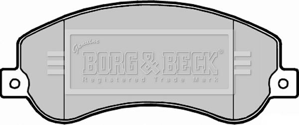 Borg & Beck BBP2281 - Kit pastiglie freno, Freno a disco autozon.pro