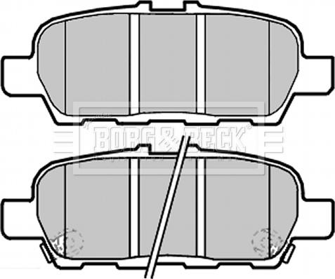 Borg & Beck BBP2283 - Kit pastiglie freno, Freno a disco autozon.pro