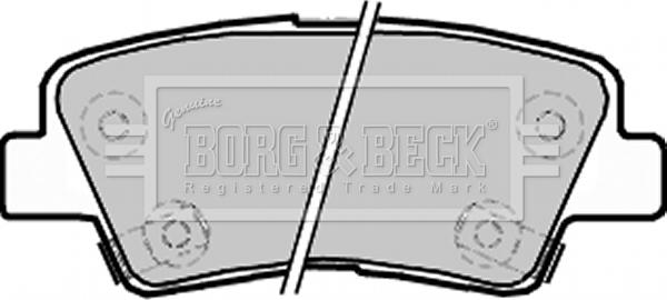 Borg & Beck BBP2220 - Kit pastiglie freno, Freno a disco autozon.pro