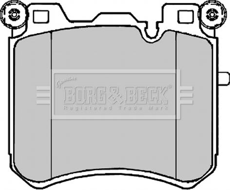 Borg & Beck BBP2223 - Kit pastiglie freno, Freno a disco autozon.pro