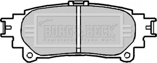 Borg & Beck BBP2222 - Kit pastiglie freno, Freno a disco autozon.pro