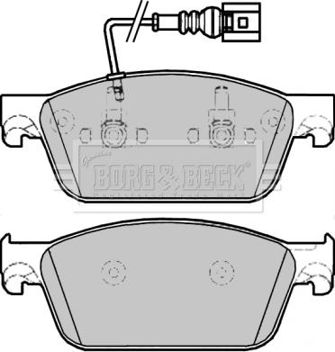 Borg & Beck BBP2275 - Kit pastiglie freno, Freno a disco autozon.pro