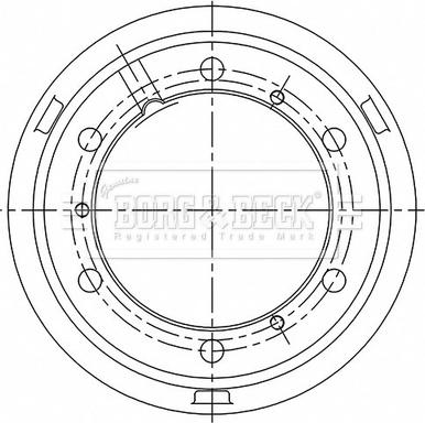 Borg & Beck BBR32523 - Tamburo freno autozon.pro