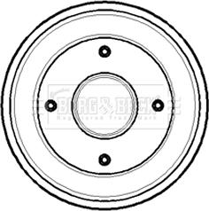 Borg & Beck BBR7099 - Tamburo freno autozon.pro