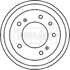 Borg & Beck BBR7092 - Tamburo freno autozon.pro