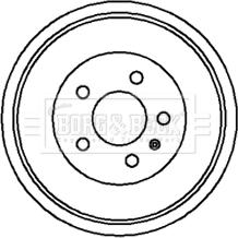 Borg & Beck BBR7045 - Tamburo freno autozon.pro