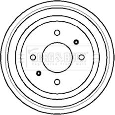 Borg & Beck BBR7053 - Tamburo freno autozon.pro