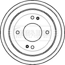 Borg & Beck BBR7052 - Tamburo freno autozon.pro