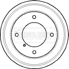 Borg & Beck BBR7057 - Tamburo freno autozon.pro