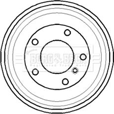 Borg & Beck BBR7069 - Tamburo freno autozon.pro