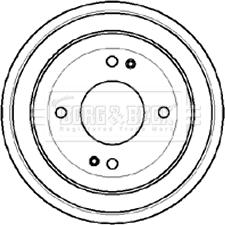 Borg & Beck BBR7060 - Tamburo freno autozon.pro