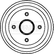 Borg & Beck BBR7068 - Tamburo freno autozon.pro