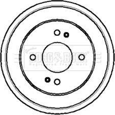Borg & Beck BBR7006 - Tamburo freno autozon.pro