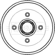 Borg & Beck BBR7014 - Tamburo freno autozon.pro