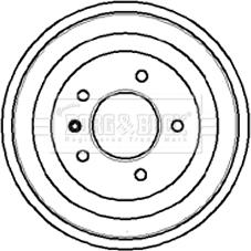 Borg & Beck BBR7018 - Tamburo freno autozon.pro