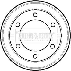 Borg & Beck BBR7084 - Tamburo freno autozon.pro