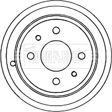 Borg & Beck BBR7086 - Tamburo freno autozon.pro