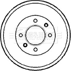 Borg & Beck BBR7088 - Tamburo freno autozon.pro