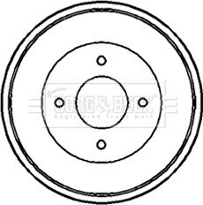 Borg & Beck BBR7082 - Tamburo freno autozon.pro