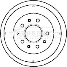 Borg & Beck BBR7031 - Tamburo freno autozon.pro