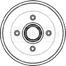 Borg & Beck BBR7024 - Tamburo freno autozon.pro