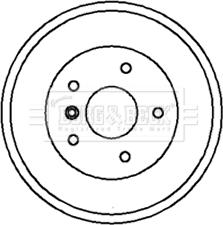 Borg & Beck BBR7021 - Tamburo freno autozon.pro