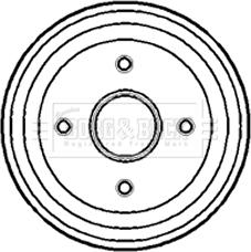 Borg & Beck BBR7075 - Tamburo freno autozon.pro