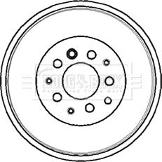 Borg & Beck BBR7070 - Tamburo freno autozon.pro