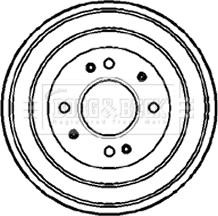 Borg & Beck BBR7078 - Tamburo freno autozon.pro