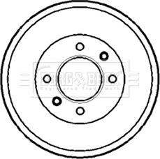 Borg & Beck BBR7072 - Tamburo freno autozon.pro