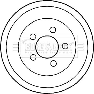 Borg & Beck BBR7191 - Tamburo freno autozon.pro