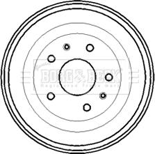 Borg & Beck BBR7193 - Tamburo freno autozon.pro