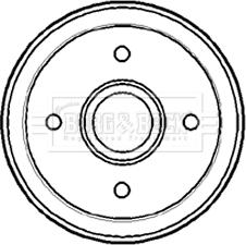 Borg & Beck BBR7144 - Tamburo freno autozon.pro