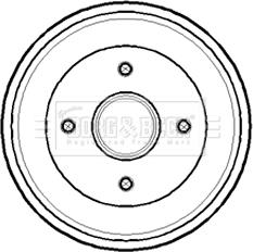 Borg & Beck BBR7141 - Tamburo freno autozon.pro