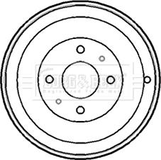 Borg & Beck BBR7148 - Tamburo freno autozon.pro