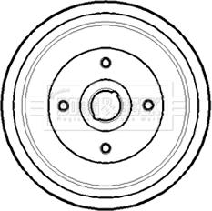 Borg & Beck BBR7143 - Tamburo freno autozon.pro