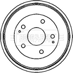 Borg & Beck BBR7147 - Tamburo freno autozon.pro