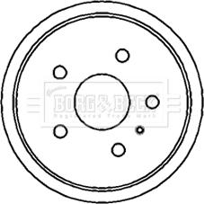 Borg & Beck BBR7159 - Tamburo freno autozon.pro