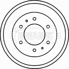 Borg & Beck BBR7155 - Tamburo freno autozon.pro