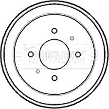 Borg & Beck BBR7160 - Tamburo freno autozon.pro