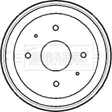 Borg & Beck BBR7161 - Tamburo freno autozon.pro