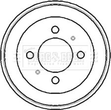 Borg & Beck BBR7104 - Tamburo freno autozon.pro
