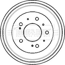 Borg & Beck BBR7101 - Tamburo freno autozon.pro