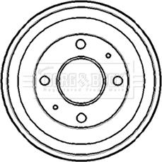 Borg & Beck BBR7111 - Tamburo freno autozon.pro