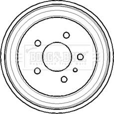 Borg & Beck BBR7113 - Tamburo freno autozon.pro