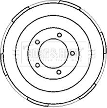 Borg & Beck BBR7185 - Tamburo freno autozon.pro