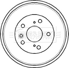 Borg & Beck BBR7181 - Tamburo freno autozon.pro