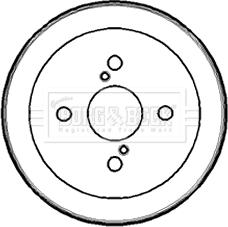 Borg & Beck BBR7182 - Tamburo freno autozon.pro